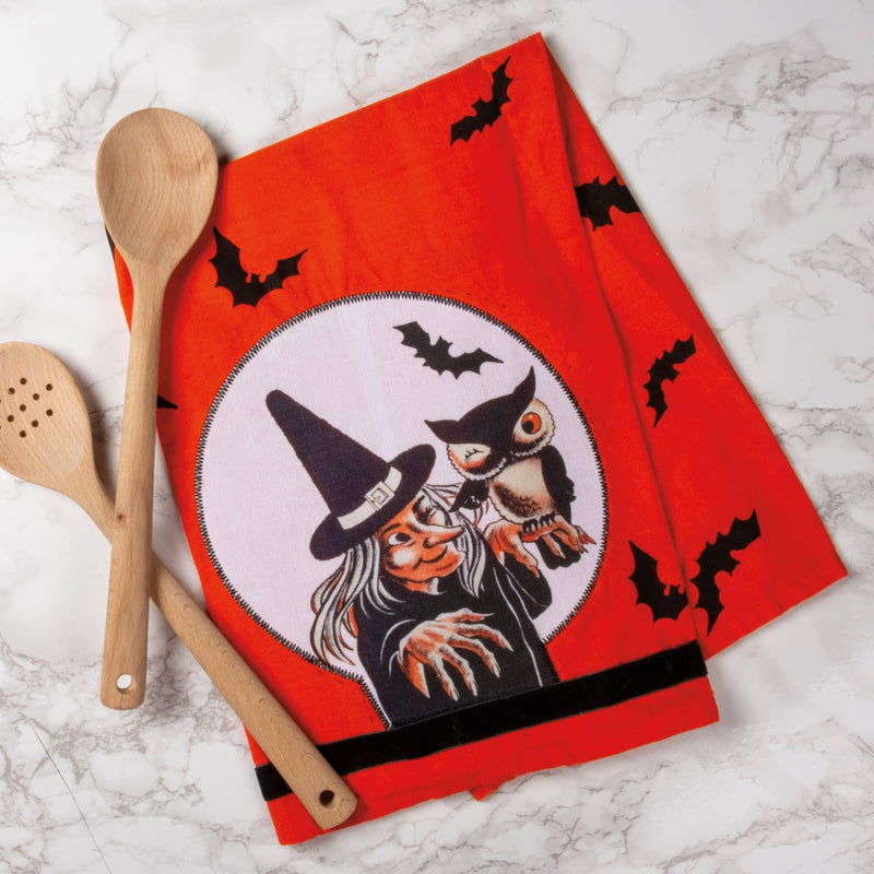 Orange Witch Kitchen Towel