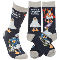 Just A Spooky Goose Halloween Socks