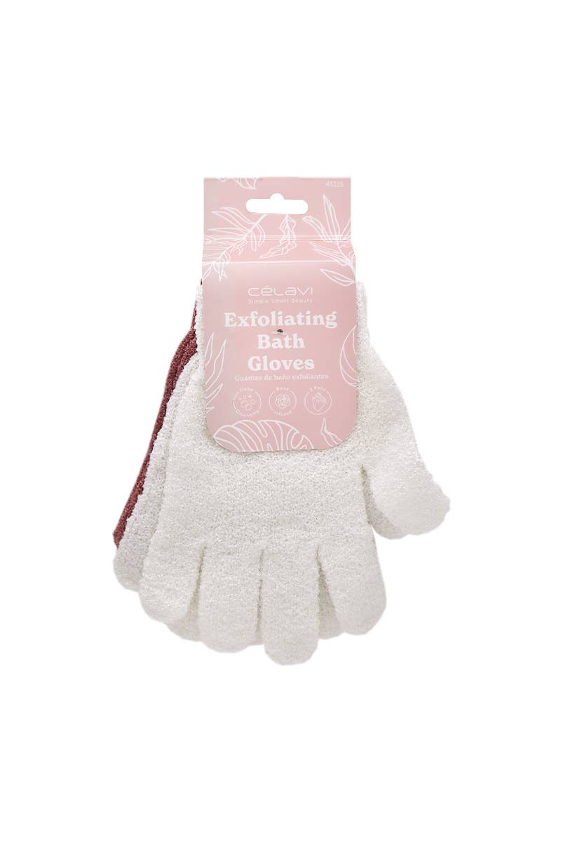 2pc Exfoliating Bath Gloves