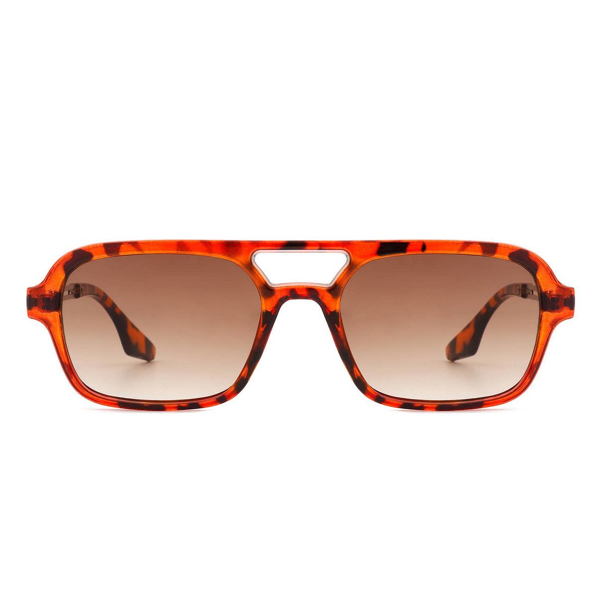 Retro Square Brow-Bar Fashion Aviator Style Sunglasses