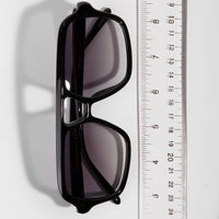 Large Acetate Frame Retro Aviator Sunglasses