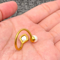 18K GP Pearl/Shell Ring