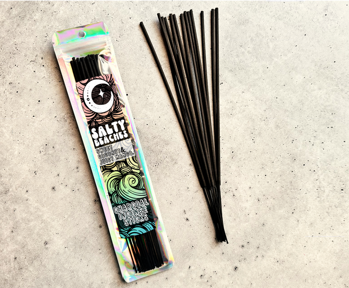 Salty Beaches | 9  Inch Incense Stick | Charcoal Incense