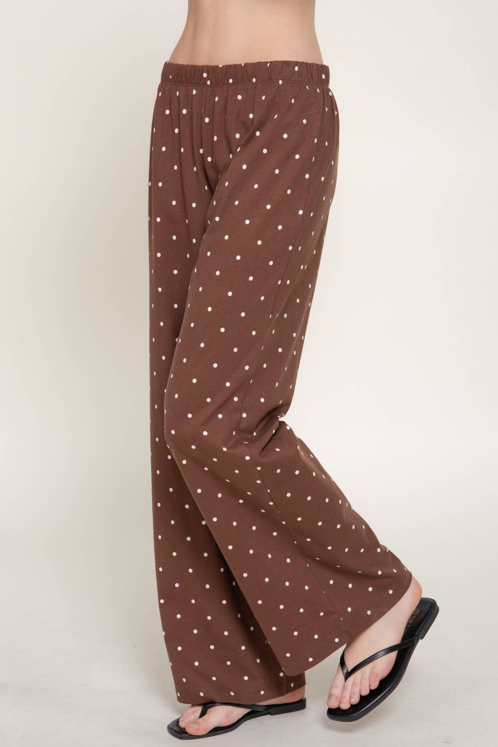 Girl Next Door Polka Dot Pants + Brown