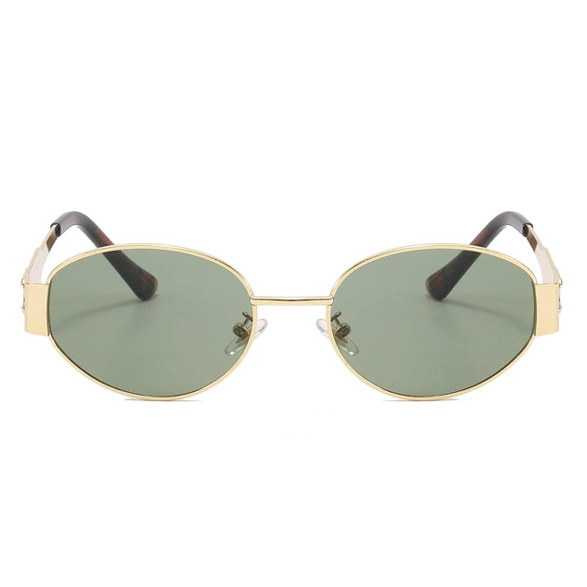 Retro Oval 90s Vintage Fashion Round Sunglasses