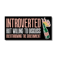 Introverted Bumper Sticker